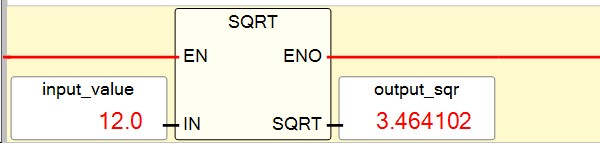 Micro 800 PLC SQRT Instruction